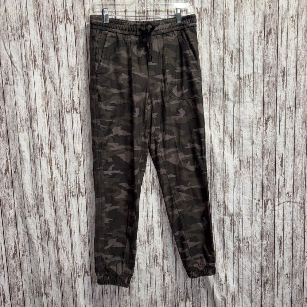Athleta Camo Farallon Jogger Pants Women's Size 4 Drawstring Stretch